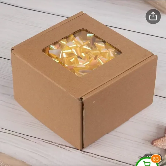 5/$10 | Temu | Mini Iridescent Blue Gift Bows | 25 PCs. - Picture 3 of 3